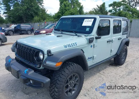 2024 Jeep Wrangler 4Xe Willys 4Xe z USA, uszkodzony, nr VIN 1C4RJXN65RW295262